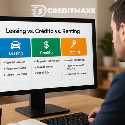 Descubre cuál es la mejor opción para adquirir un auto si estás reportado, leasing vs crédito vs renting. Conoce y adquiere ya tu carro.